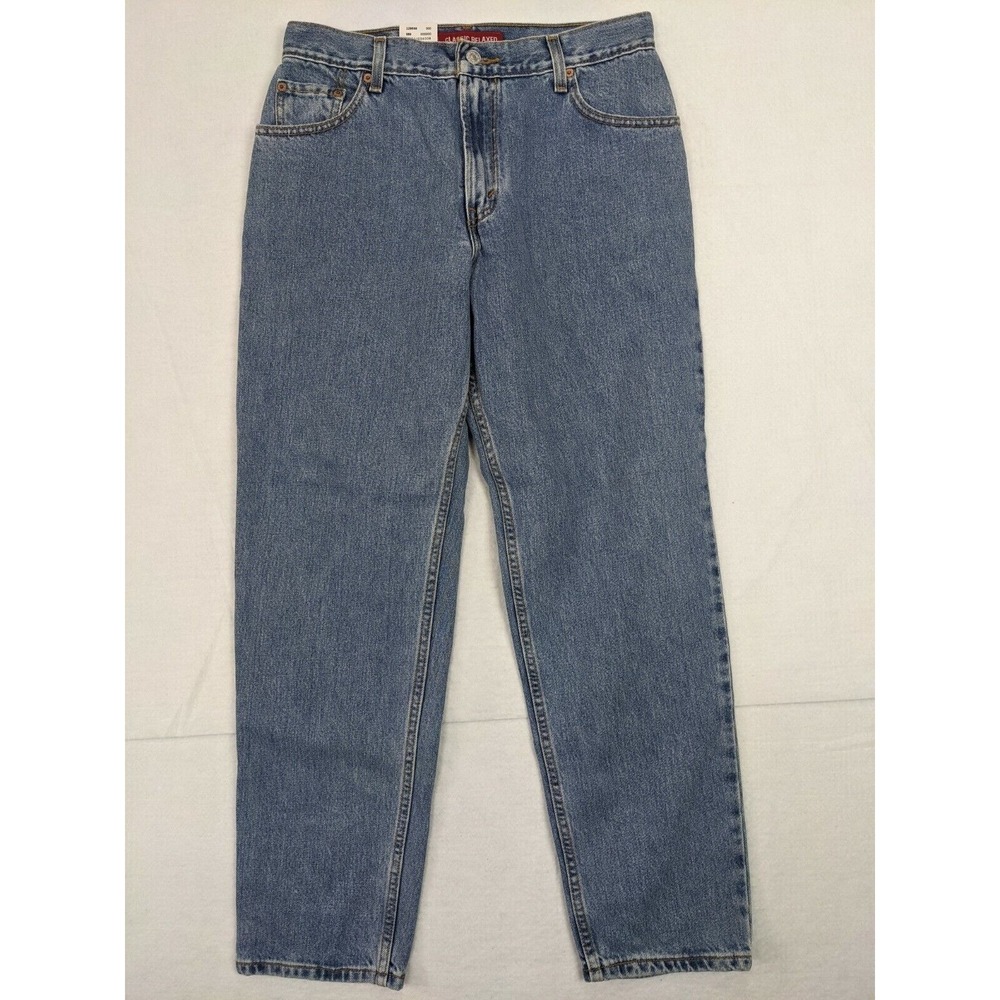 Levis 550 Womens Classic Relaxed Jeans Sz 12 Short Cotton Blue